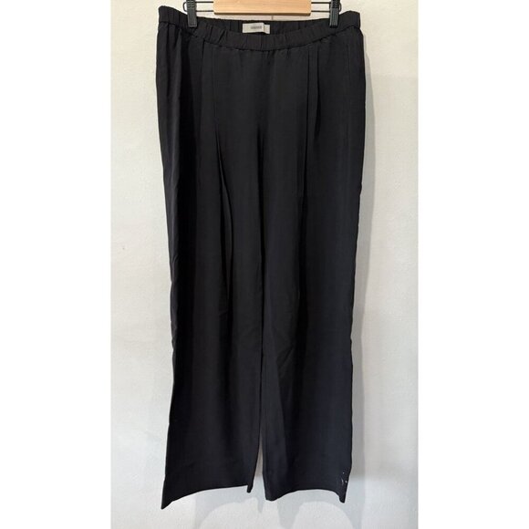 $283 Humanoid Women’s Large L Black Viscose Pull-on Casual Pants Wife Leg - Picture 1 of 5